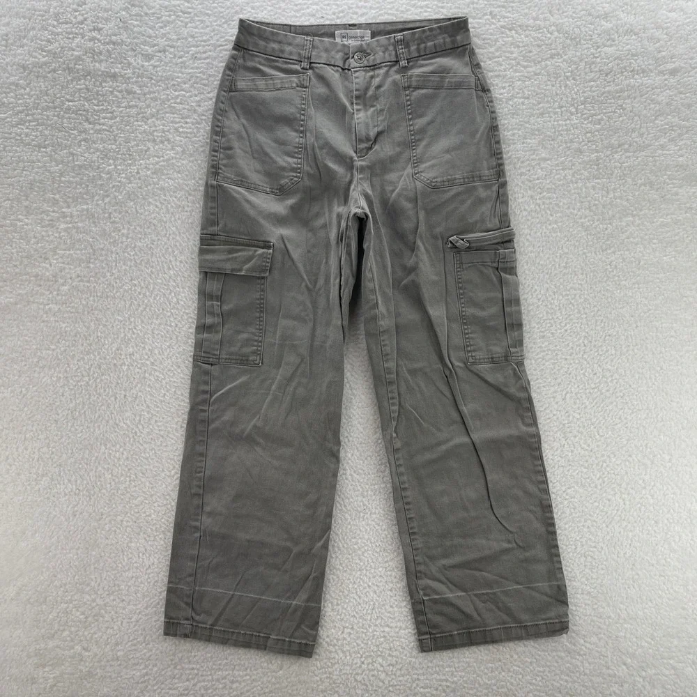 RE Generation Cargo Pants Womens 9 Olive High Rise Straight Gorpcore Granola